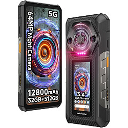 Ulefone Armor 30 Pro Smartphone Incassable 5G Android 14 - 6.95'' Double Écran - 32Go+ 512Go 12800mAh