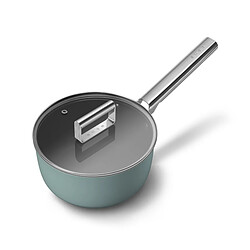 Casserole vert émeraude mat 20cm + couvercle - SPF2012EGM - SMEG