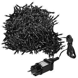 Ecd Germany Guirlande lumineuse en grappe 39m 3000 LED blanc froid avec minuterie et 8 modes