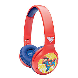 Lexibook Casque 2 en 1 Superman Bluetooth et Filaire avec limitation de son