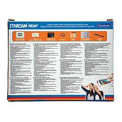 Acheter Lexibook Starcam® Print, appareil photo à impression instantanée avec capteur de 1,3 mm, carte SD et kit de personnalisation des photos