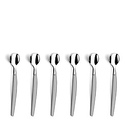 Lou Laguiole Jet Sablé - 6 cuillères expresso moka