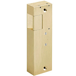 Gache électrique en applique 12V serrure verticale à émission 158 mm porte droite Beugnot 8