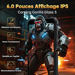 OUKITEL G3 Téléphone Portable Incassable Android 14 - 6" - 16Go+128Go 6300mAh Dual SIM 4G