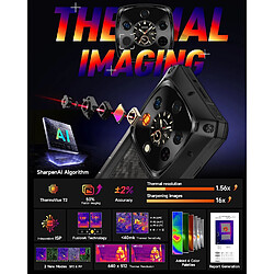 Ulefone Armor 28 Ultra Smartphone Incassable 5G - 32Go+ 1To 10600mAh Imagerie Thermique Téléphone