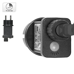 Ecd Germany Guirlande lumineuse en grappe 39m 3000 LED blanc froid avec minuterie et 8 modes