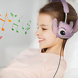 Lexibook Casque stéréo filaire pliable avec limitation de volume d'écoute Angel de Disney Stitch pas cher
