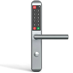 DOM METALUX Poignée électronique à code Easykey Slim DOM Serrure pour porte intérieure droite