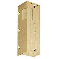 Gache électrique en applique 12V serrure verticale à émission 158 mm porte droite Beugnot 7