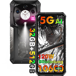 Ulefone Armor 28 Pro Téléphone Portable Incassable 5G - 32Go+512Go 10600mAh 50MP AI Caméra + 64MP