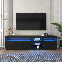 Avis Dzmdip Meuble TV design LED - Noir