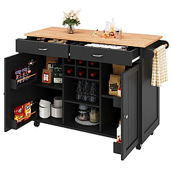 Okwish Buffet de cuisine métal - Noir pas cher
