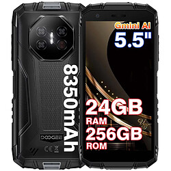 DOOGEE Fire 3 Ultra Smartphone Incassable Android 15 - 24Go+256Go 8350mAh 16MP AI Caméra