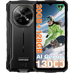 DOOGEE FIRE5PRO Téléphone Incassable - Android 15, 13000 MAh, 20+128 Go, IP68/IP69K, 6,6" écran, NFC, Idéal Extrême