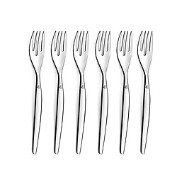 Lou Laguiole Jet - 6 fourchettes à gâteau