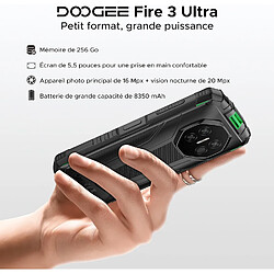 DOOGEE Fire 3 Ultra Smartphone Incassable Android 15 - 5.5'' - 24Go+256Go 8350mAh 4G NFC