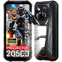 DOOGEE V Max Play Projecteur Smartphone 5G Android 15 - 20500mAh 36Go+512Go 6.78" NFC