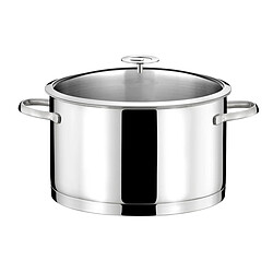 Cuisinox Elysée - 1 faitout inox 24cm avec couvercle et 1 poêle 28 cm revêtement céramique