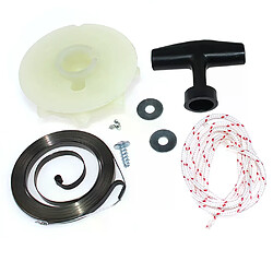 Kit de corde de poignée de poignée de démarrage de poulie de démarreur de ressort de recul pour Poulan S1838LE SM4018 PPB1634LE Craftsman 358351181 358351162 358351143