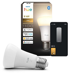 Philips Hue 1100 Ampoule intelligente E27 A19 1100 lm 2700K Dimmable Bluetooth/Zigbee