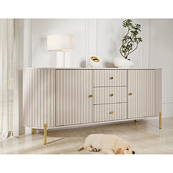 Bestmobilier Buffet bas Jaime - Beige
