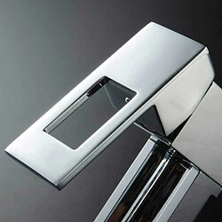 Autres Temps Robinet Mitigeur lumineux, design, en laiton chromé et cartouche céramique pour vasque pas cher