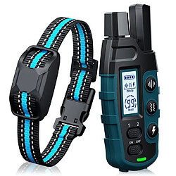 Collier Dressage Chien avec Télécommande 2600m Collier Anti aboiement pour Chiens de 3 à 55 Kg Rechargeable étanche 3 Modes
