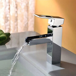 Autres Temps Robinet Mitigeur lumineux, design, en laiton chromé et cartouche céramique pour vasque