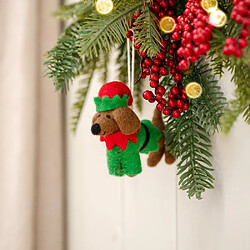 Avis Décoration Noël teckel lutin - Vert