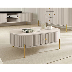 Bestmobilier table basse Jaime - Beige
