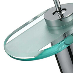 Acheter Autres Temps Robinet mitigeur cascade chromé pour vasque Bec bas salle de bain