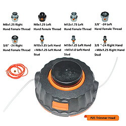 P25 P35 Tête de coupe pour Husqvarna Poulan McCulloch Jonsered Craftsman Flymo Partner RedMax Débroussailleuse 531025001