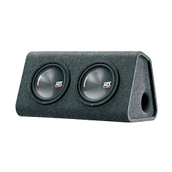 Ss Marque Caisson de grave - MTX AUDIO - Actif reflex avec double subwoofers 20cm - Ampli Classe-D 240Wrms - Filtre actif - Télécommande