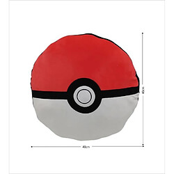 Acheter Coussin Rond Premium Pokémon Poké Ball, Microfibre, 40 cm