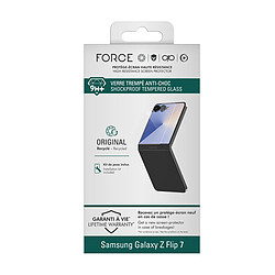 Force Glass Protection d'Écran pour Galaxy Z Flip 7 en Verre Trempé 2.5D 9H+ Transparent pas cher