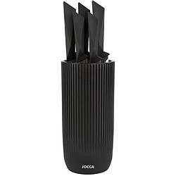 Ensemble de 5 couteaux - JOCCA - Bloc en polypropylène - Noir