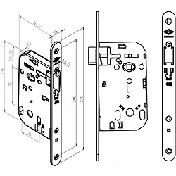Jpm Serrure à clé Pixelle - Inox