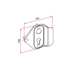 Tirard Poignée bouton poussoir serrure