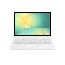 Accessoires Tablette Samsung Book Cover Keyboard avec Touch Pad, clavier amovible avec touche Galaxy AI Coloris Blanc pour Gala