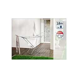 Étendoir a linge Leifheit 180 Classic Siena 81151, séchoir a linge avec 18m d'étendage, tancarville ultra-léger et spacieux,