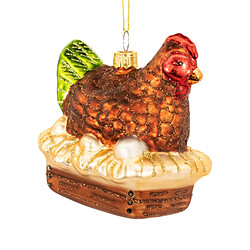 Sass & Belle Poulet couvant boule de Noël