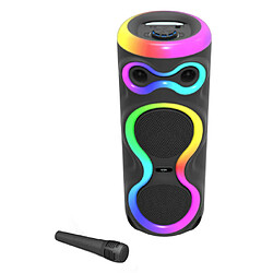 Inovalley Enceinte lumineuse Bluetooth KARAOKE 1000W FIREBOOST