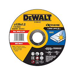 Dewalt Disque tronçonnage inox 125 mm - Épaisseur 1 mm