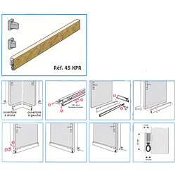 Plinthe automatique en applique KLOMATIC PRESTIGE blanc 0,93m JEAN JOURJON 045543