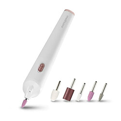 Kit de manucure / pédicure sans fil - MEDISANA - MP 900 - 5 accessoires - Eclairage LED de précision - Blanc 