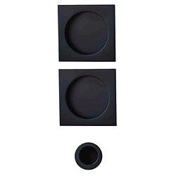 Kit serrure porte coulissante - Noir