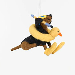 BATELA chien en feutre cintre de Noël