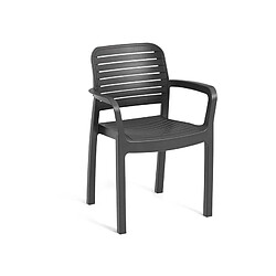 Allibert by KETER - Chloe - lot de 6 fauteuils de jardin - en résine aspect rotin tressé...