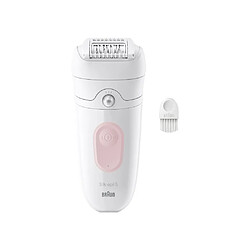 Épilateur électrique sans fil - BRAUN - SILK EPIL 5-000 - Étanche - 2 vitesses - Rose / ...