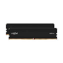 Mémoire RAM - CRUCIAL - PRO DDR5 - 96Go (2x48Go) - DDR5-5600 - UDIMM CL46 (CP2K48G56C46U5)